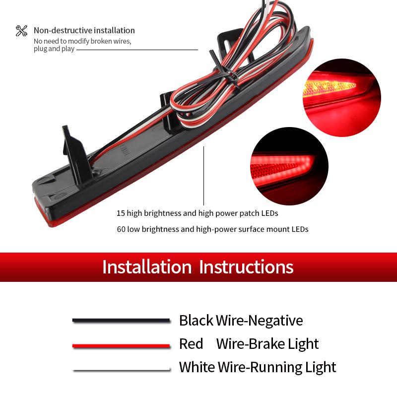 LED Rear Bumper Reflector Light Red/Balck Lens For Lexus 2015-2025 Rx300 Rx350 Rx450h OEM#:8192048050 Brake lamp Car Accessories