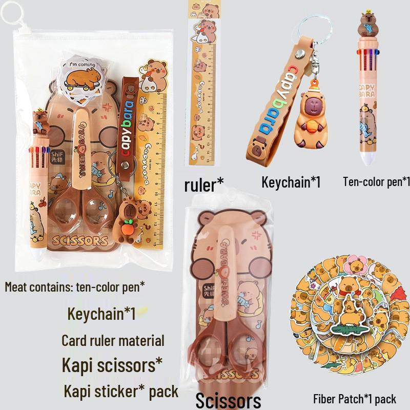 Wasserschwein-Briefpapier-Set: Süßes Schulgeschenkpaket für Kinder