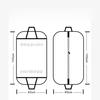 5pcs Black Garment Storage Bags Non Woven Dust Cover with Carry Handles for Suits Coats Formalwear and Bridal Dresses