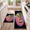 rat fink Flannel Kitchen Floor Mat – Non-Slip, Absorbent and Easy to Clean Suitable for Kitchens, Entryways Bedroomsand Bathrooms