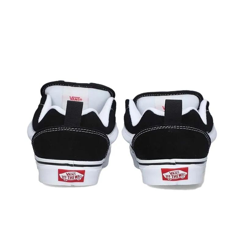 Vans Knu Skool Abrasion Resistant Low Top Shoes Unisex Black White Sneakers WN0009QC6BT1