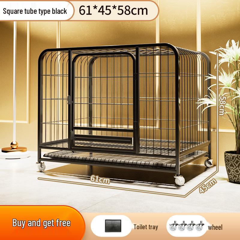 Indoor Pet Cage with Toilet for Medium to Large Dogs: Suitable for Border Collies, Labradors, and Golden Retrievers