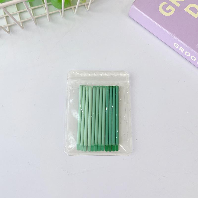 Children'S Gradual Change Of Color Simple Bb Clip Headgear Fashionable Girl One-Word Clip Side Clip Fixed Broken Hair Bangs Hairpin Card