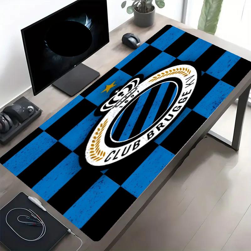 Club Brugge K V Print Mouse Pad, Anti‑Slip Desktop keyboard Mat, for PC Laptop Gaming Working Daily Use, Cool Festival Birthday Gift