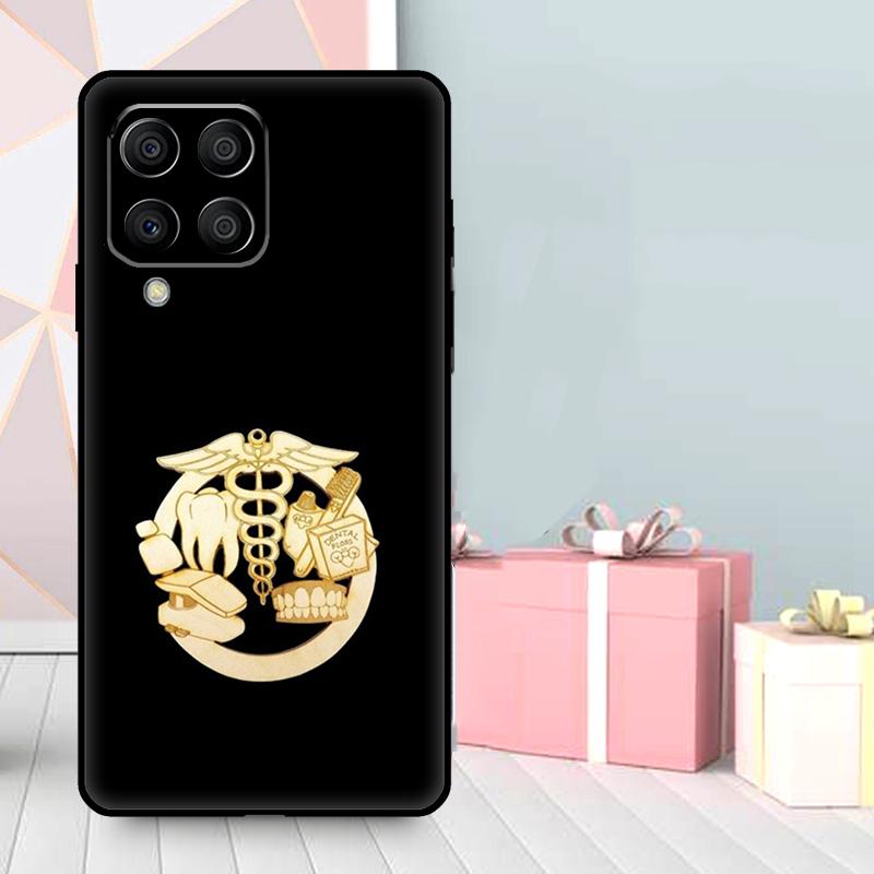 Dentist Tooth Pattern Case For Samsung Galaxy M06 M11 M31 M14 M34 M54 M12 M32 M52 M15 M13 M16 M36 M56 M53 M35 M55