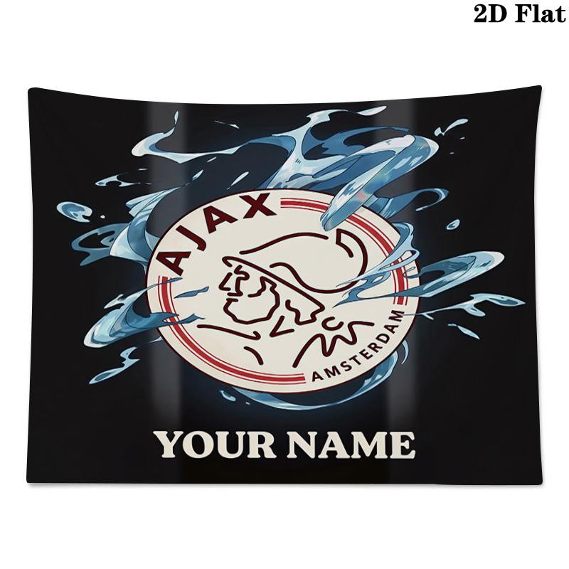 Custom Name Ajax Amsterdam3Printed Tapestry – Wall Hanging for Bedrooms, Dorms, and Home Decor
