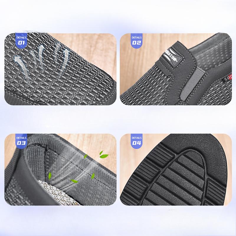 Breathable Shoes Lightweight Soft-soled Shoes Shallow Opening Casual Men's Cloth Shoes