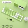Silent Wired Chocolate Keyboard and Mouse Set for Laptop/Desktop