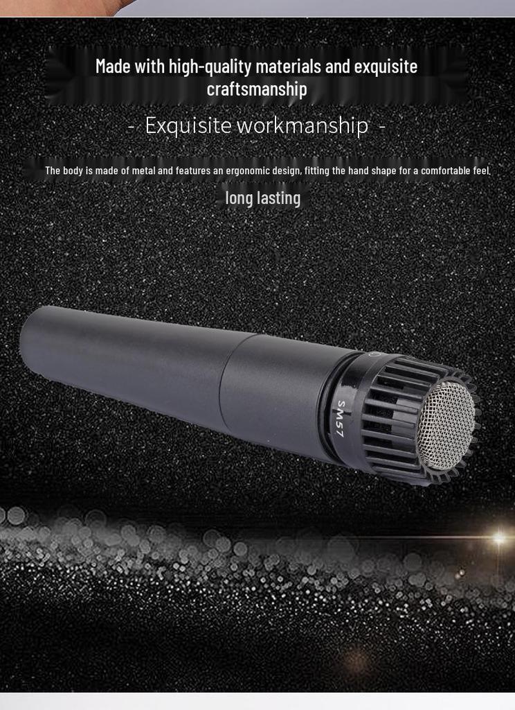 SM57LC Professional Wired Dynamic Microphone for Karaoke & Live Streaming