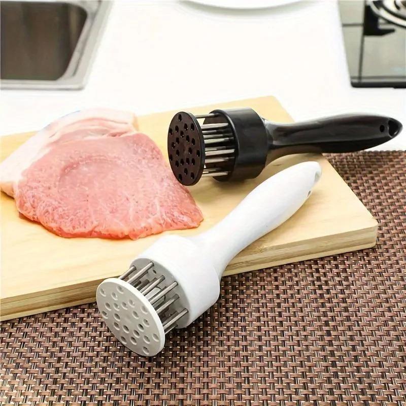 Meat Tenderizer 16-Needle Stainless Steel Tool, Sharp Needle Hammer for Beef, Steak, Chicken, Pork, Perfect for Marinating & Grilling