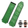 Uhrenarmband Für HUBLOT BIG BANG Echtes Leder 25mm*19mm Wasserdicht Herren-Uhrenarmband Kettenuhr Gummikette
