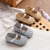 Girls Open-Toe Sandals With Closed Toe Design Woven Cut-Out Breathable Mesh Toddlers Kids