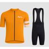 Maßgeschneidertes Radtrikot-Set Kurzarm-Oberteil Shorts Fahren Atmungsaktiv Feuchtigkeitstransportierend Unisex