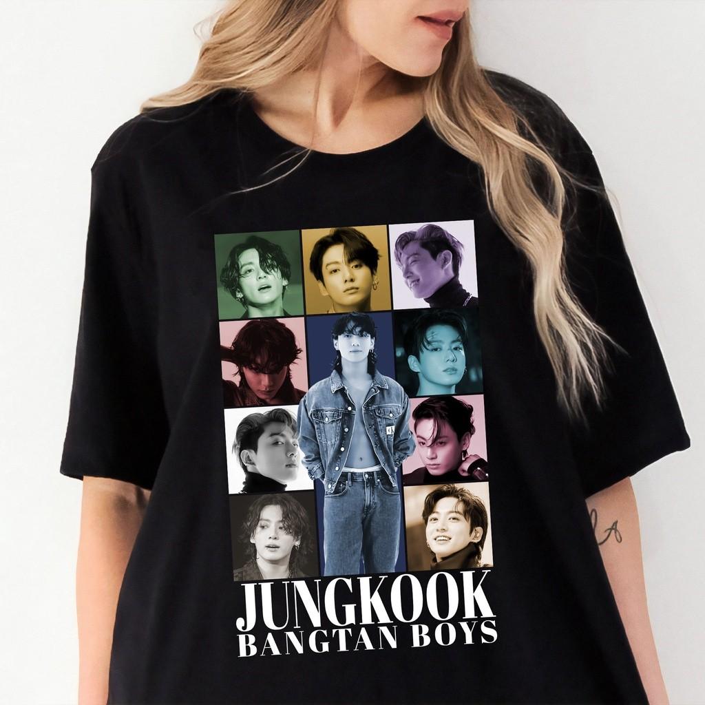 BANGTAN JUNGKOOK SEVEN Album T-Shirt Large Size for Men and Women Vintage Street Trend Print Short Sleeve Harajuku Summer Fashion Casual