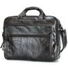 Fashion Genuine Leather Briefcase Bag For Men Male Laptop Business Handbags Soft Cowhide Men's Tote Bag 14 15 Inch Shoulder Bag