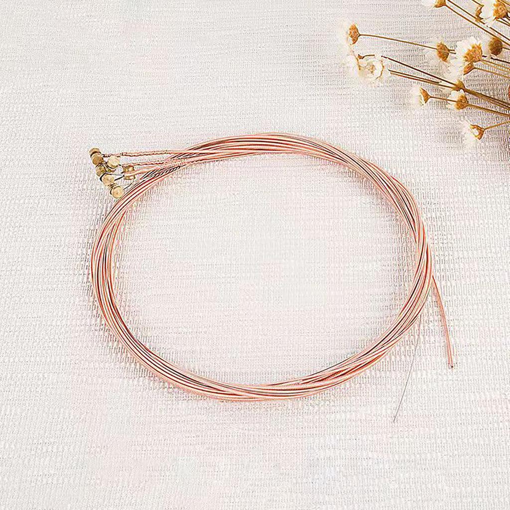 6Pcs Folk Guitar Strings Acoustic Guitar Strings Offering Clear Sound Quality Colorful Folk Acoustic Guitar Strings Set
