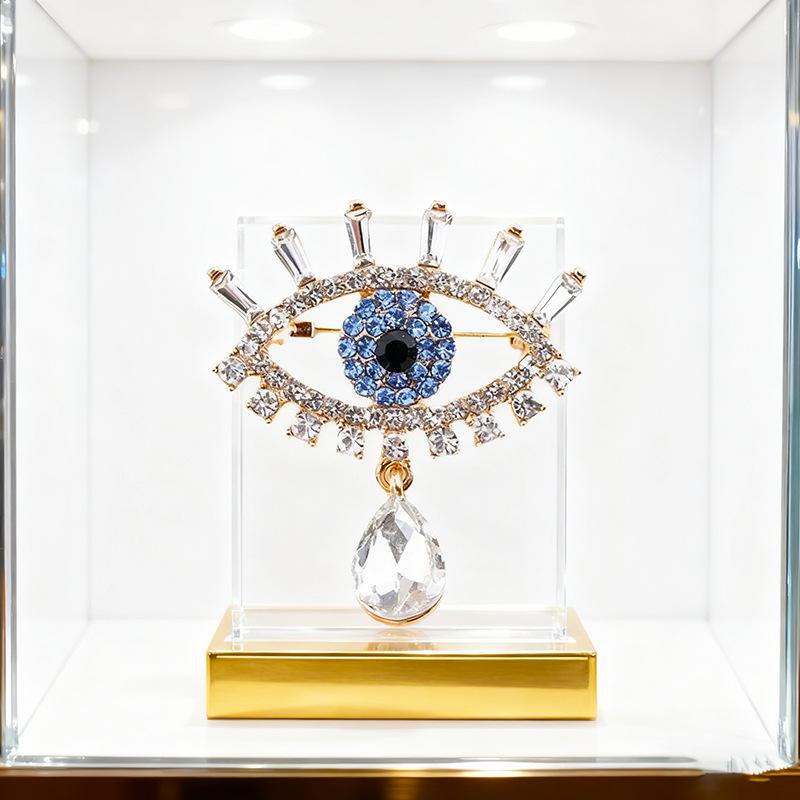 Luxuriöse Teufelsauge Blaue Augen Exquisites Brooch