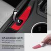For Ford Mustang GT 2025- Made of Alcantara/Carbon Fiber Leather Handbrake Panel Trim Sticker Car Interior Tuning Accessories