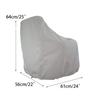 Boat Seat Cover Folding Detachable Elastic Rope Case Protector Silver