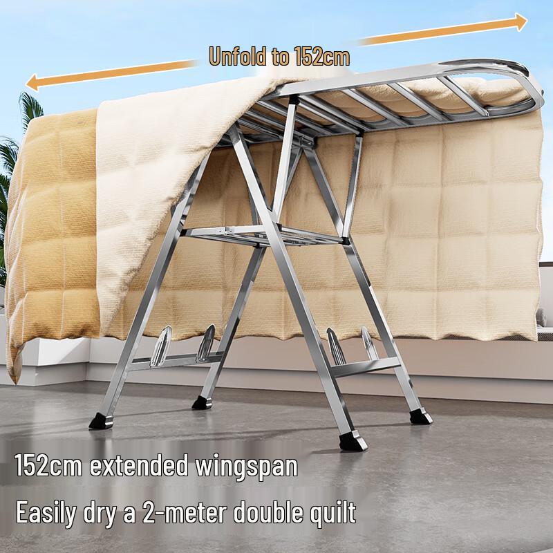 Meiliya Stainless Steel Folding Clothes Drying Rack