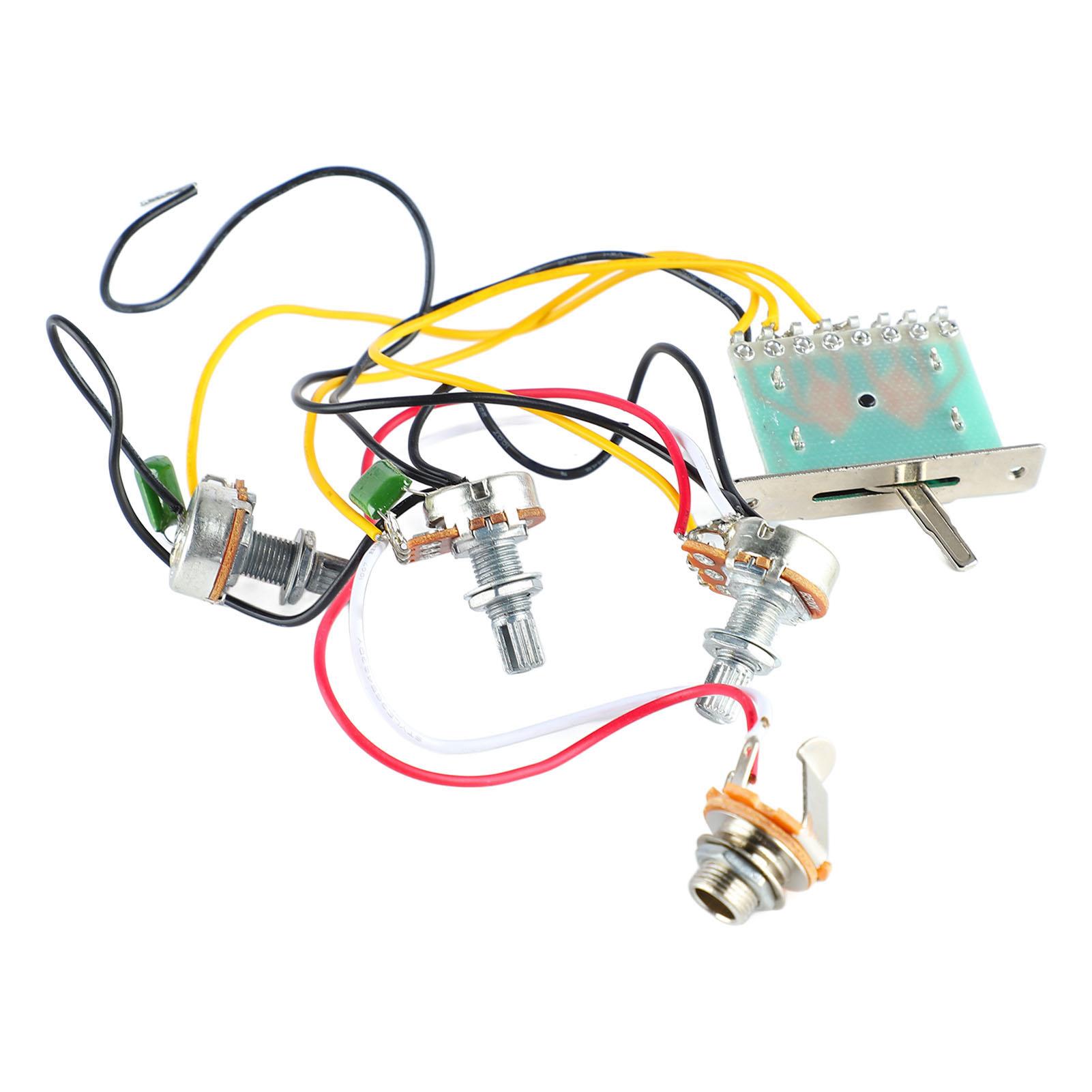 

Аксессуар для распайки схемы гитары 5-позиционный переключатель гнезда, гитарный жгут для регулировки громкости и тембра