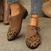 Spring and Autumn New Leopard Print Flat-soled Shoes Fashionable Pointed Light Mouth Leopard Print Casual Women's Shoes