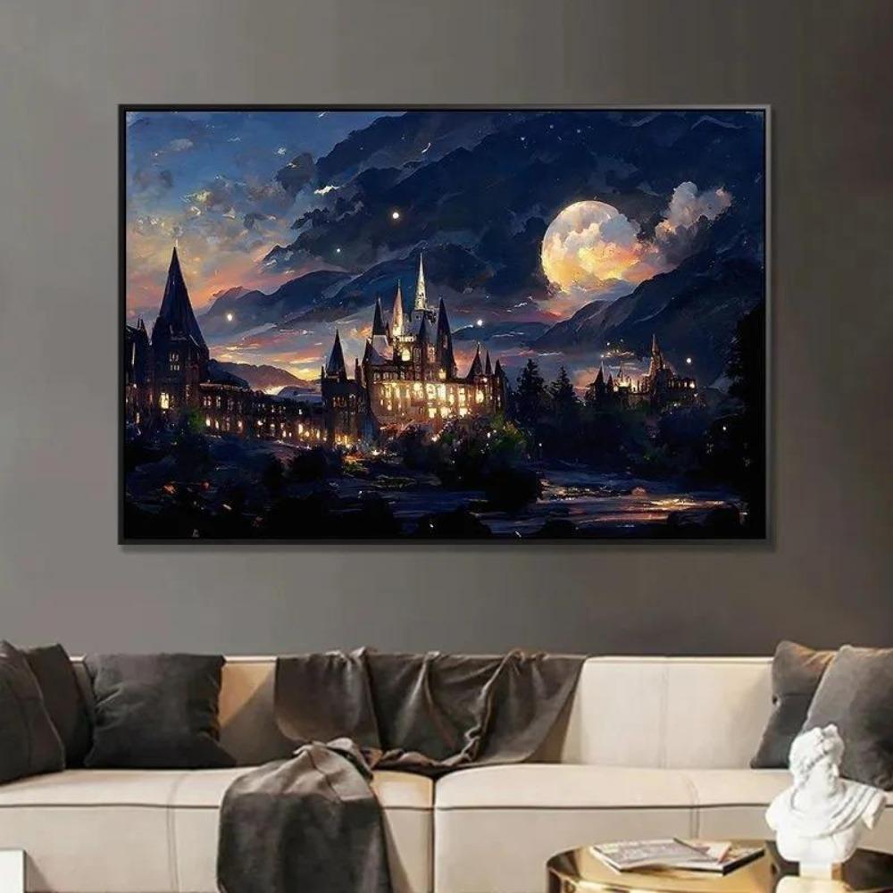 Diamond Painting Handmade DIY Starry Sky Castle Home Decoration Painting Romantic Night Light Luxury