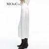 MO&Co. 2024 Spring Acetate Slit Lace High-Waist Midi Skirt