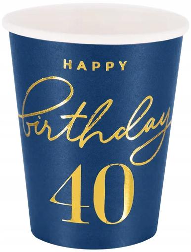 40th Birthday Set: Plates, Cups, Napkins