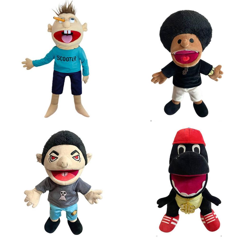 Puppet Jeffy Hand Plush Toy Cosplay Game Stuffed Doll Cartoon Gift Children