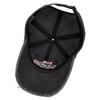 Vintage American-Style Washed Distressed Bull Head Embroidery Baseball Cap Outdoor Casual Sun-Shading Distressed Visor Cap