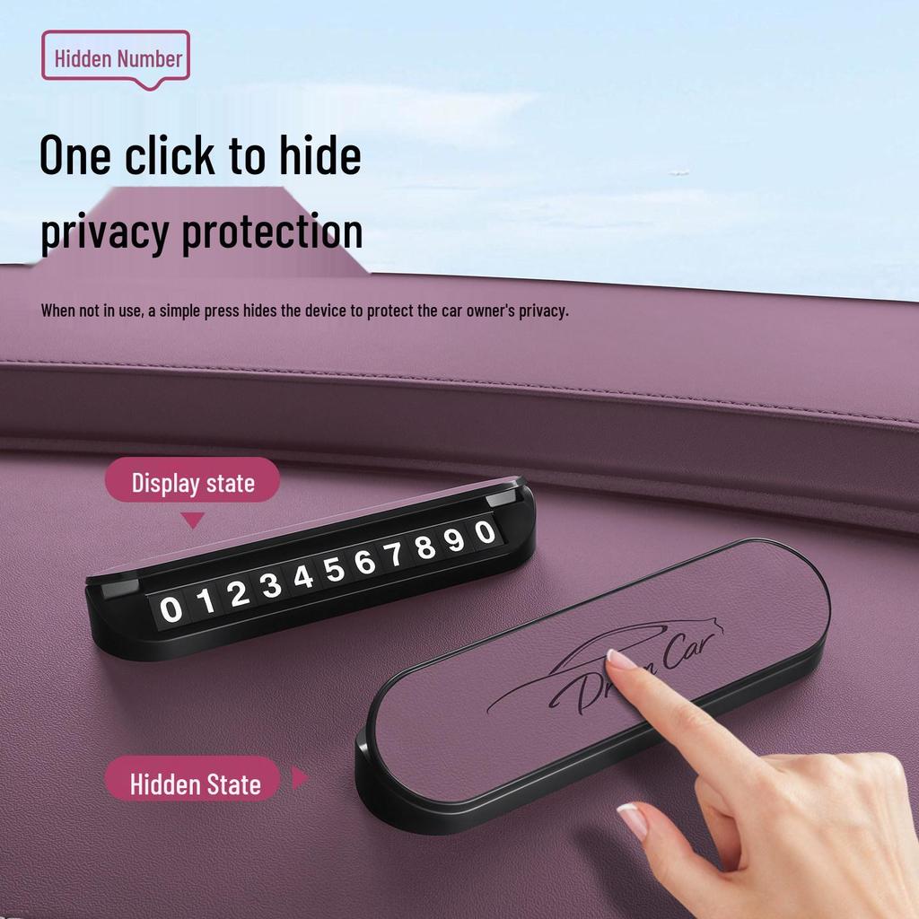 Xiaomi YU7/SU7 Temporary Hidden Car Parking Number Plate Accessory