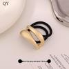 Minimalist Metal Hair Ring - New Korean Style High-End Ponytail Tie Rubber Band.