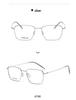 Autumn 8501 Pure Titanium Unisex Retro Square Anti-Blue Light Glasses with Myopia/Plano Lenses.