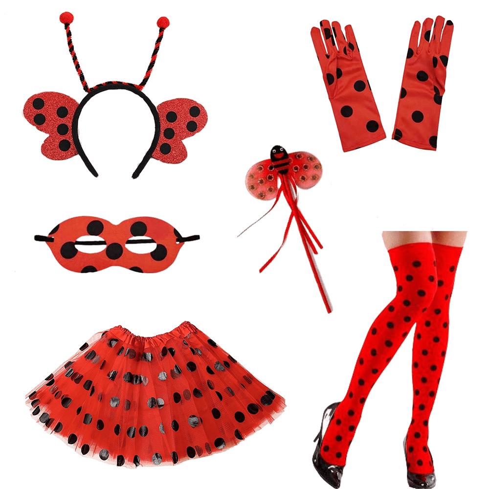 Zestaw Kostiumów Cosplay na Halloween 2026 Pszczoła ze Skrzydłami, Peleryną, Opaską na Głowę i Okularami dla Dorosłych i Dzieci