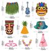 36Pcs/set Hawaiian Theme Photo Booth Props Flamingo Aloha Summer Tropical Birthday Party Decoration Luau Beach Wedding Supplies