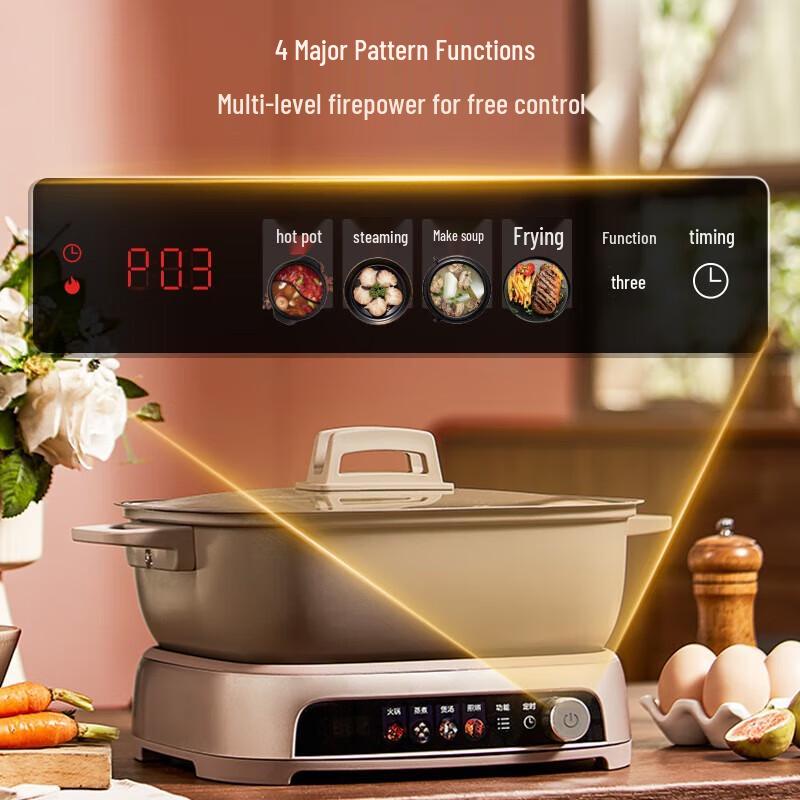 Midea IH Quick Boil Multi-functional Electric Hot Pot 6.5L CN plug (adapter included)