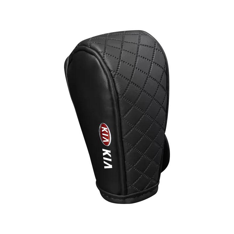 1Pcs Car Gear Shift Cover Leather Shift Lever Cover Gearbox Shifter Knob Protective For Kia Ceed Sportage Niro Optima Picanto Rio Morning Forte K8