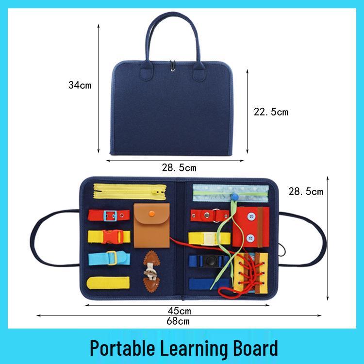 

Сумка-тоут Монтессори для хранения бизиборда: Детские развивающие игрушки для развития мелкой моторики и раннего обучения