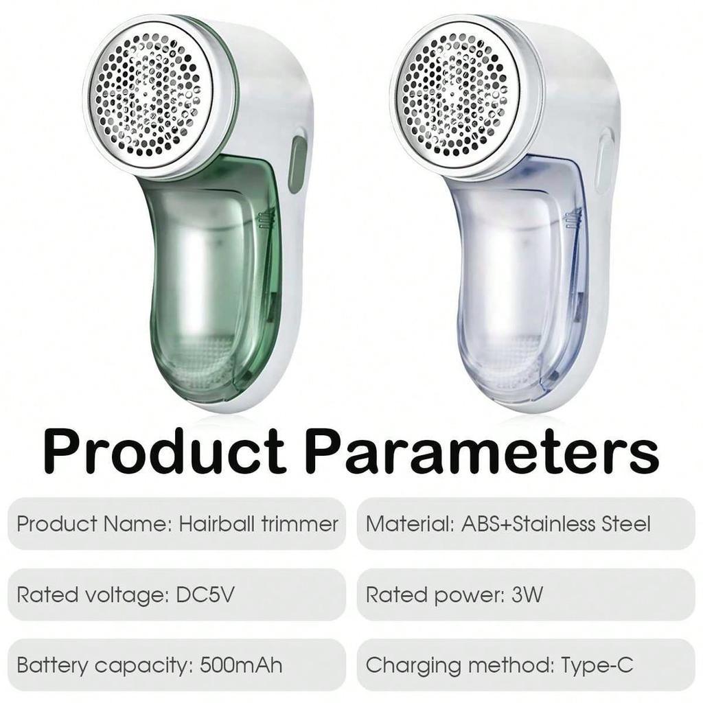 Portable USB Rechargeable Hair Remover, LED Display Electric Hair Ball Trimmer, Suitable for Clothes, Bedding, Sofas, Etc