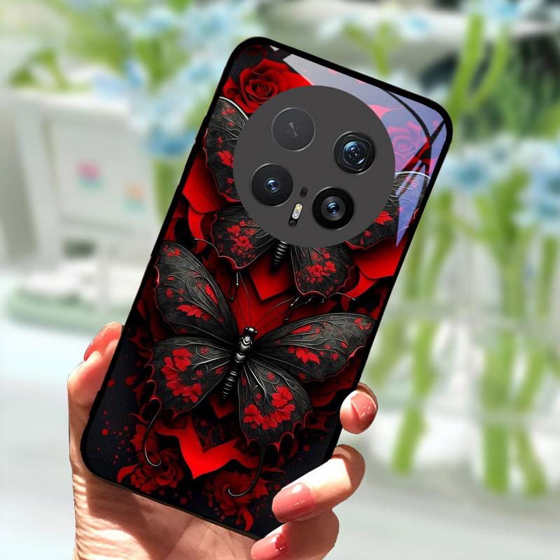 Case For Honor Magic 8 Pro 7 7Pro 6 Lite 5G Luxury Tempered Glass Back Cover For Magic7 6Pro Stylish Shell Bumper Magic8Pro Capa