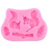 Squirrel Pine Cone Silicone Mould Candy Resin Clay Moulds DIY Fondant Cake Decorating Tools Chocolate Gumpaste Moulds