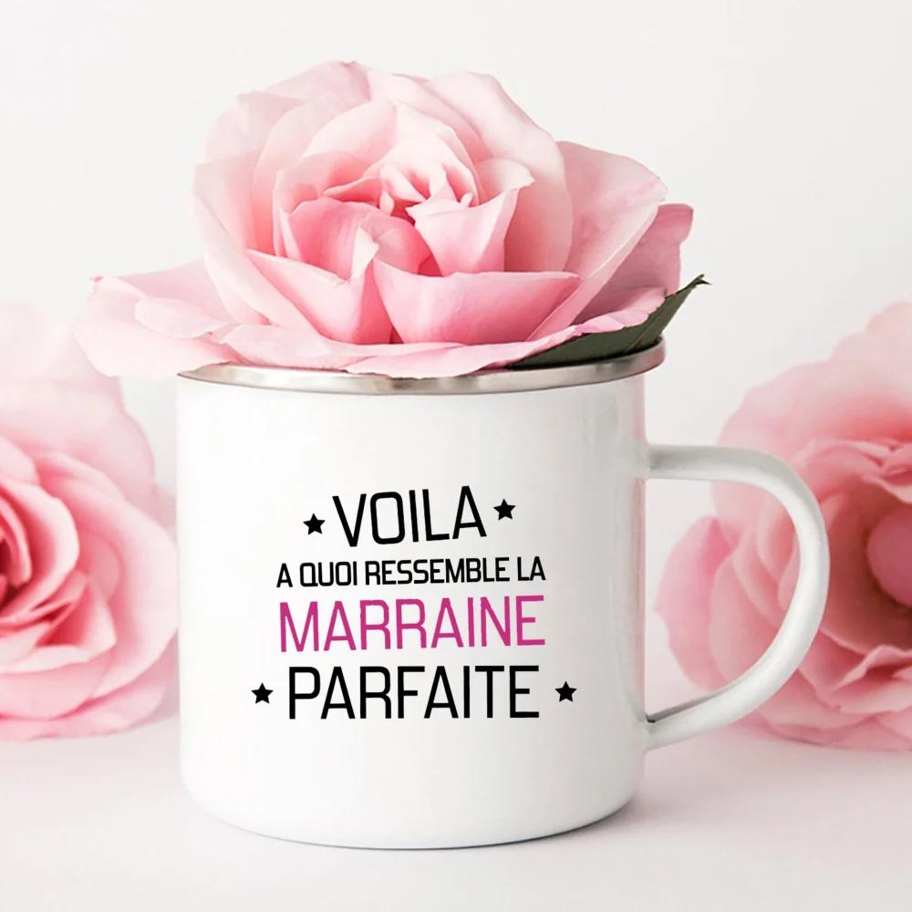 Καλύτερη Νονά Εκτύπωση Κούπες Δημιουργικές Κούπες Καφέ Ποτά Κούπα Νερού Γάλα Κούπα Σμάλτου Ρετρό Σπίτι Χειρολαβή Ποτήρια Δώρα για Νονές