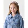 Mark Jenny Heart-Filled Girls' Lace Collar Pure Cotton Denim Jacket Baby Jacket Spring New Style 560110