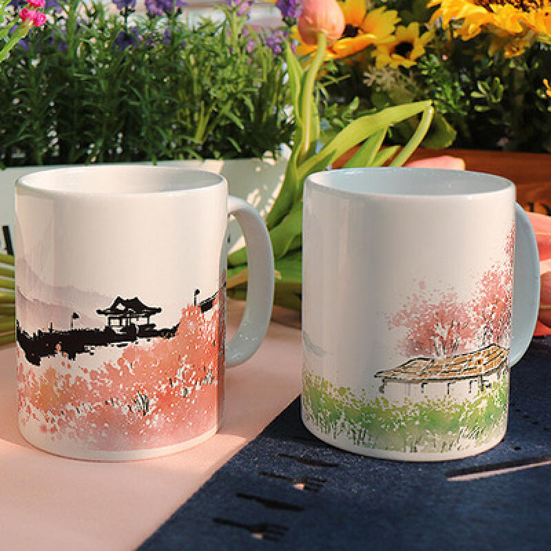 ii383-Design Mug 2p-Spring Day Ink Painting