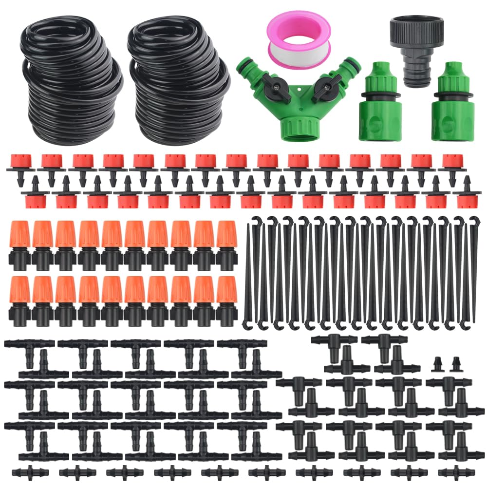 

WMYCONGCONG Automatic Watering Set with 30M Spray Drip Drip Irrigation System Drip Watering Sprinkler Watering Sprinkler Irrigation for Home and Lawn