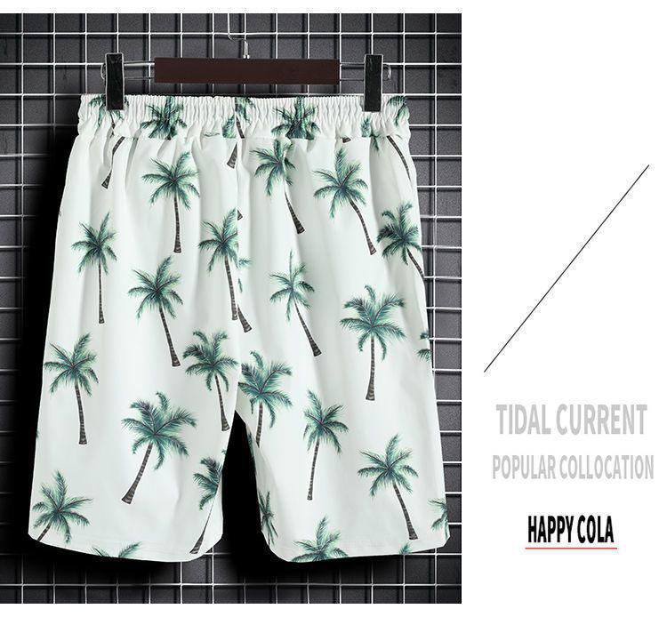 Hawaii Beachwear: Men's Trendy Casual Set - Short Sleeve Floral Shirt & Shorts Outfit