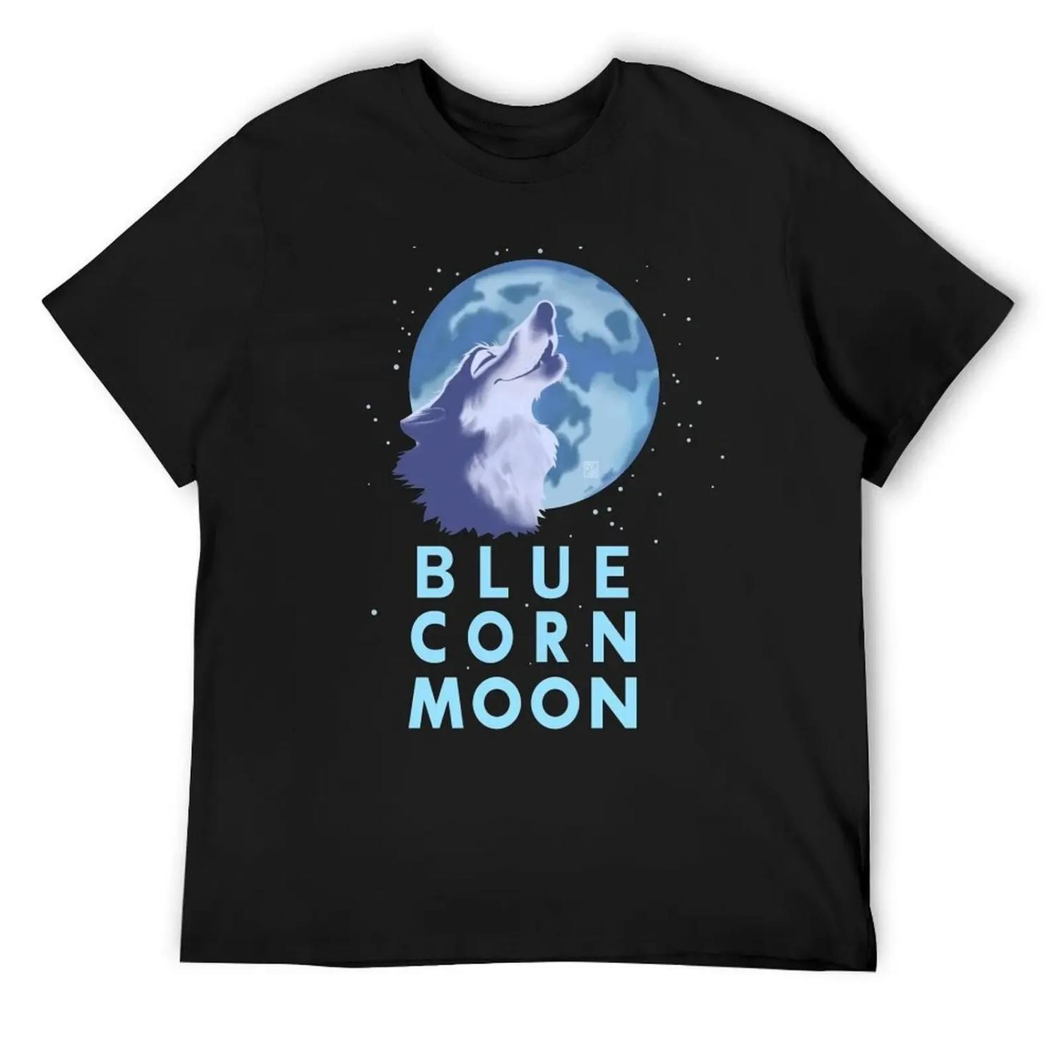 

Blue wolf T-Shirt anime t shirts plus size clothes gifts for boyfriend mens t shirts top quality XXXXXL чорний