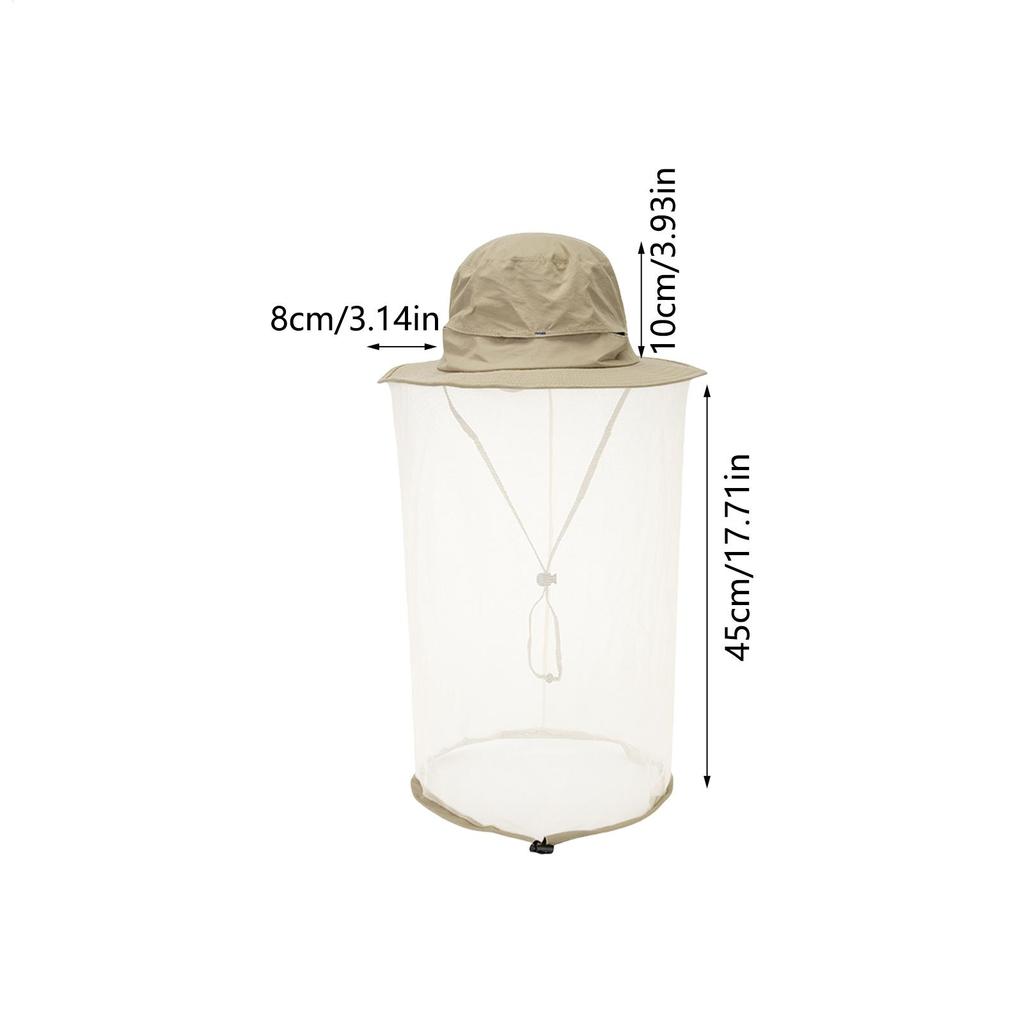 Mosquito Hat With Hiddens Net Mesh Repellent Insect Bee Protection Men Women Outdoor Sunscreen Fishing Cap