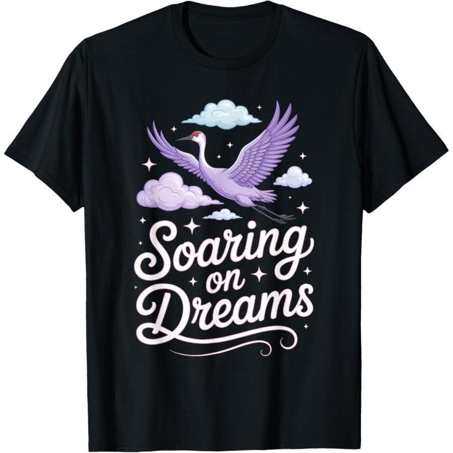 Soaring On Dreams Sandhill Crane Migration Art T-Shirt S